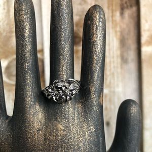 Large Vintage Flower Ring